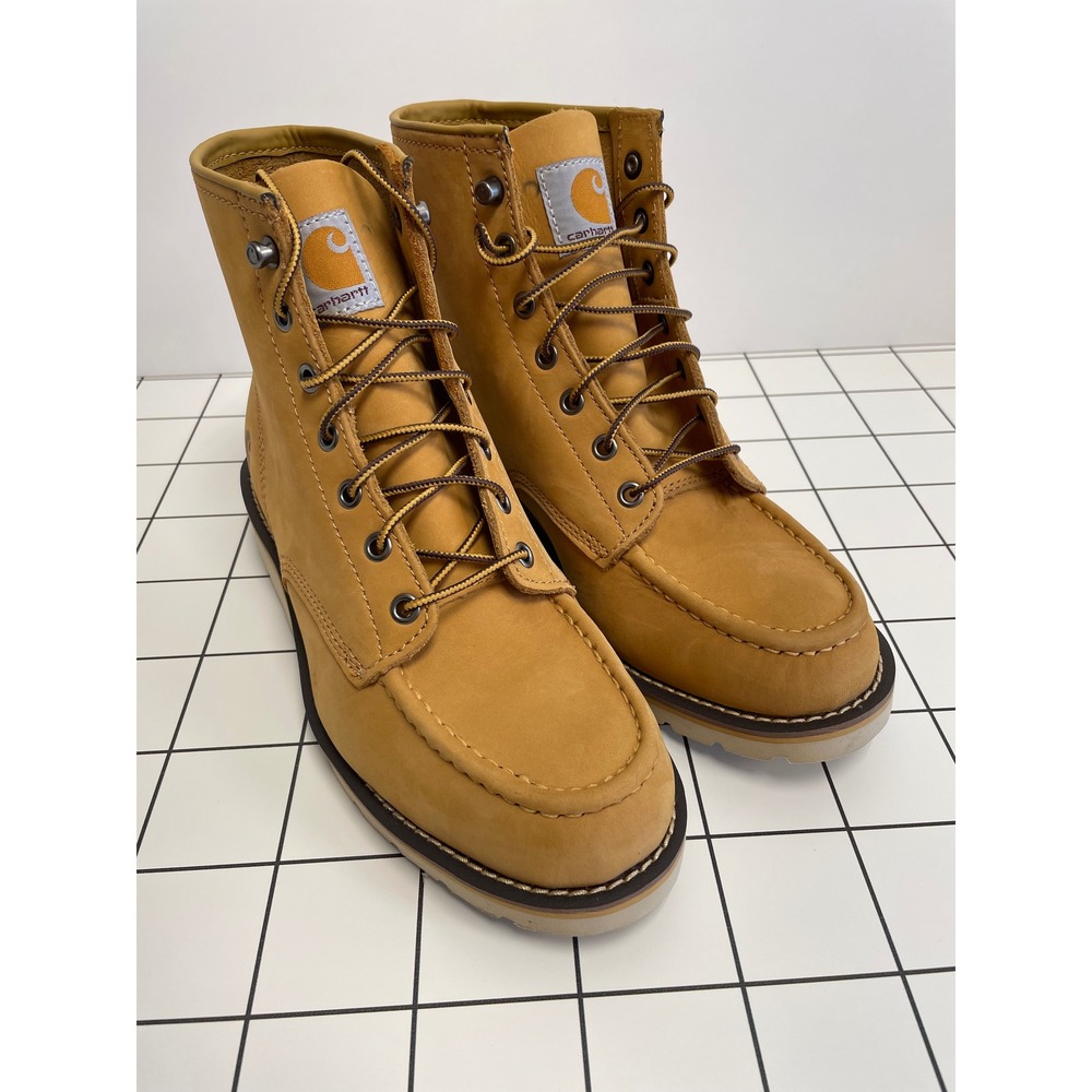 Carhartt FW6075-W Womens 9.5 6" Waterproof Moc‎ Toe Wedge Boots NWOB EH SR